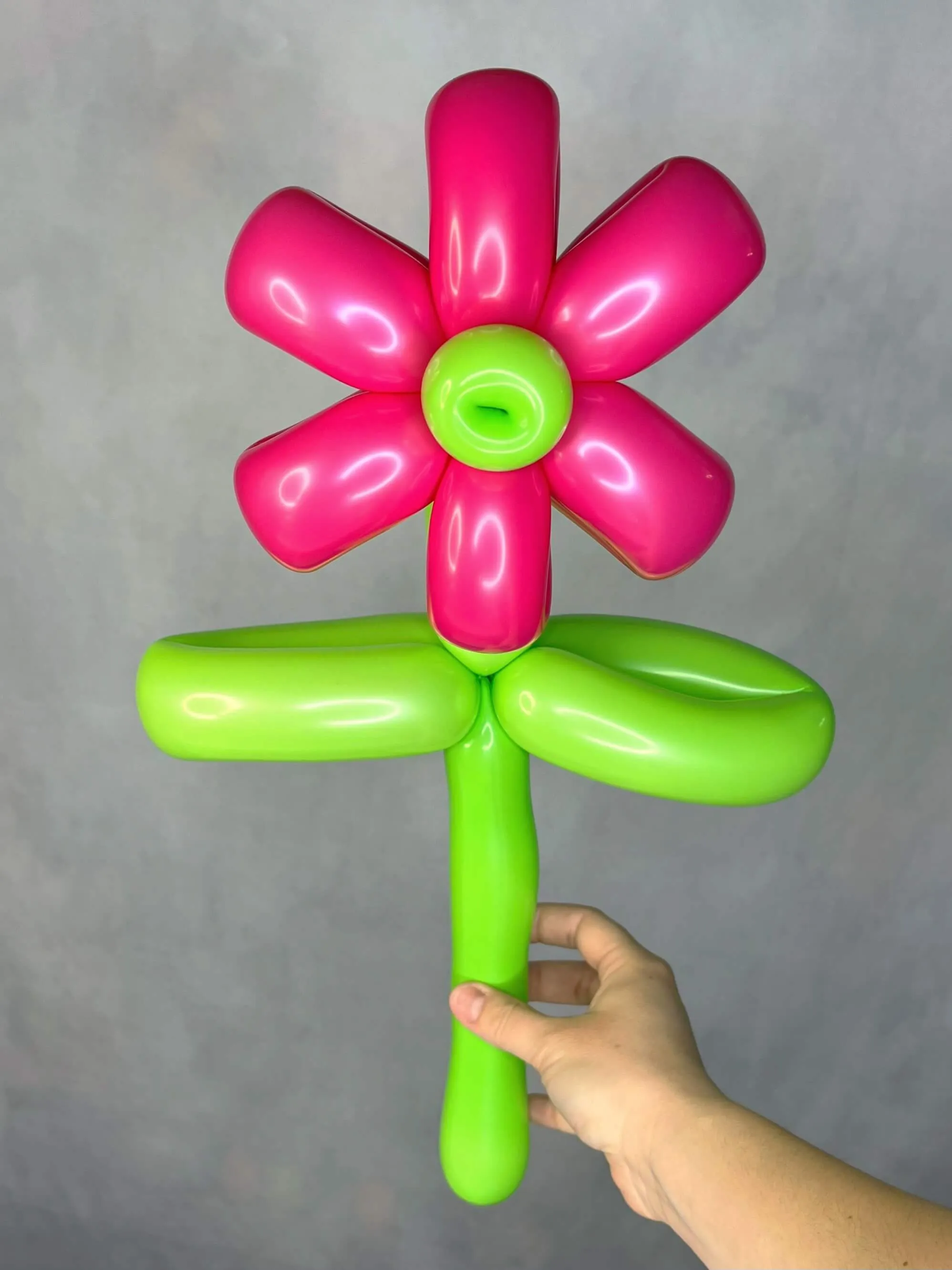 Balloon sculpture of a flower