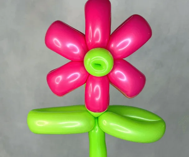 Flower balloon sculpture